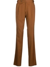 Lardini Ei Porto Straight-leg Trousers In Brown