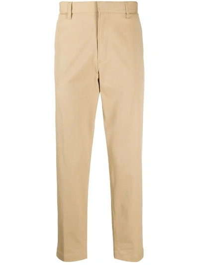 Diesel Straight-leg Tailored Trousers In Neutrals