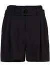 Vince Belted Shorts In Black