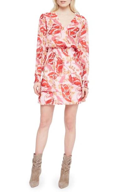 Parker Bertie Floral Silk Ruffle-trim A-line Dress In Lennon Floral