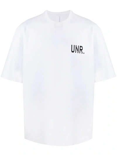 Ben Taverniti Unravel Project Logo-print Cotton T-shirt In White