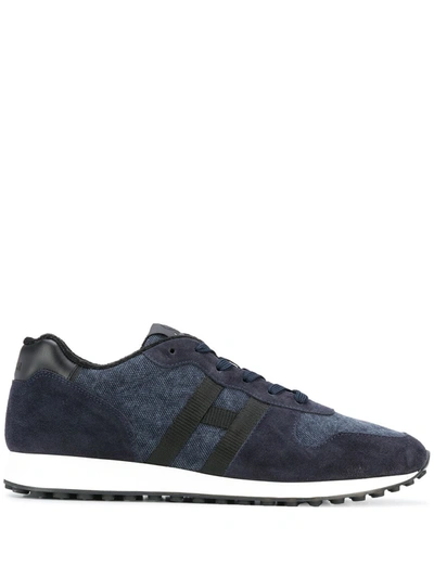 Hogan Logo Low-top Sneakers In Blue