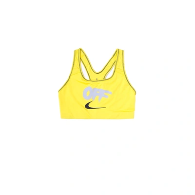 Pre-owned Off-white X Nike Women's Sports Bra Opti Yellow