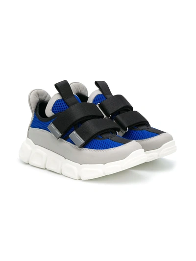 Am66 Teen Colour-block Chunky Trainers In Blue