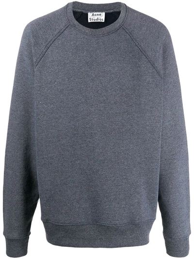 Acne Studios Reverse-label Sweatshirt Navy Blue | ModeSens