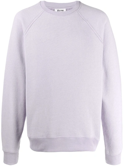 Acne Studios Reverse-label Sweatshirt Lilac Purple In Purple