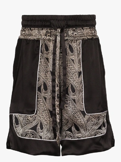 Nahmias 'courtside' Shorts Mit Paisley-print In Black