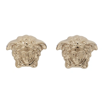 Versace Gold Medusa Stud Earrings In D00oc Gold