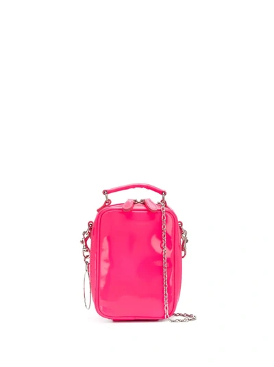 Junya Watanabe Zip-around Box Crossbody Bag In Pink