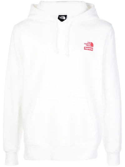 Supreme X The North Face Hoodie In White