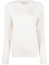 Pringle Of Scotland Crew Neck Cashmere Jumper In Neutrals