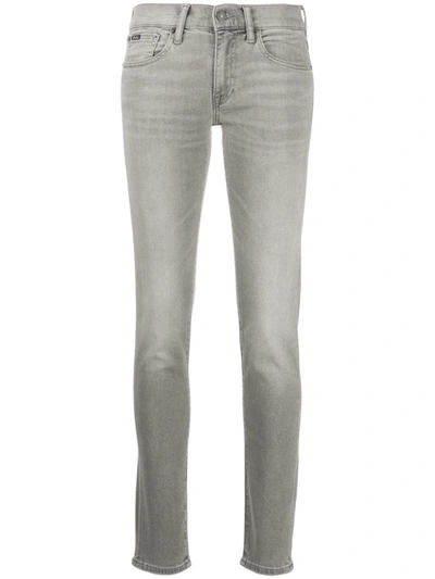 Polo Ralph Lauren Low-rise Skinny Jeans In Grey