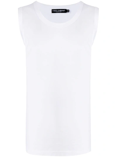 Dolce & Gabbana Oversized Tank Top In White