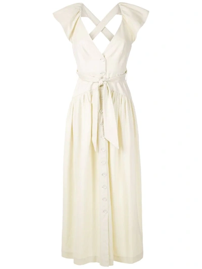Framed Greta Maxi Dress In White