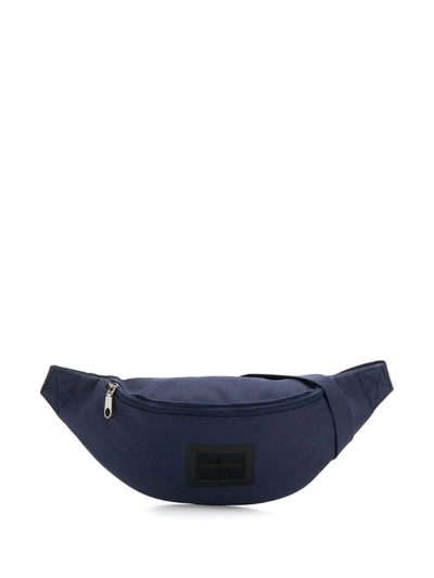 Calvin Klein Logo Belt Bag In Blue