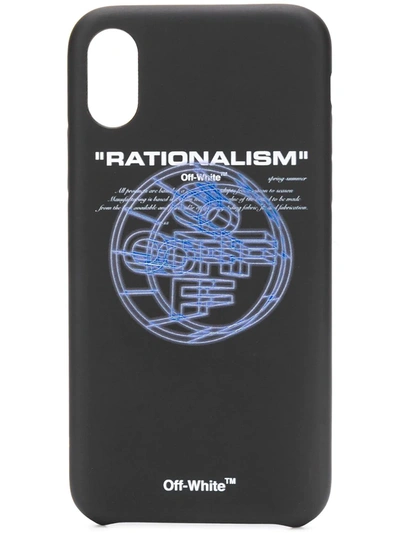 Off-white Iphone Xs Max Rationalism 手机壳 In Black