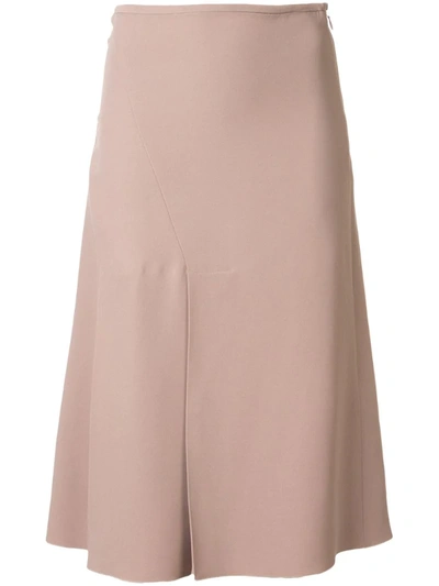 N°21 Flared Midi Skirt In Brown
