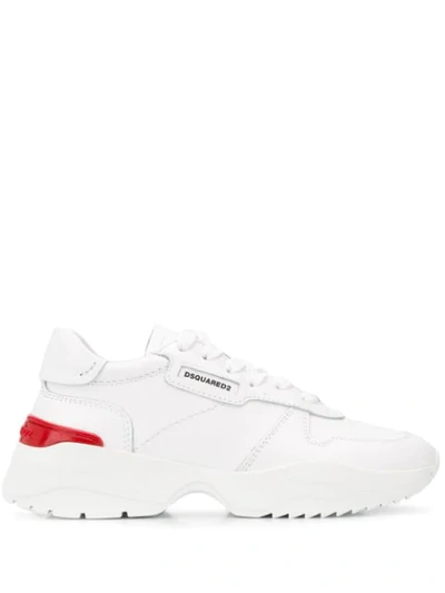 Dsquared2 Low-top Lace-up Trainers In White