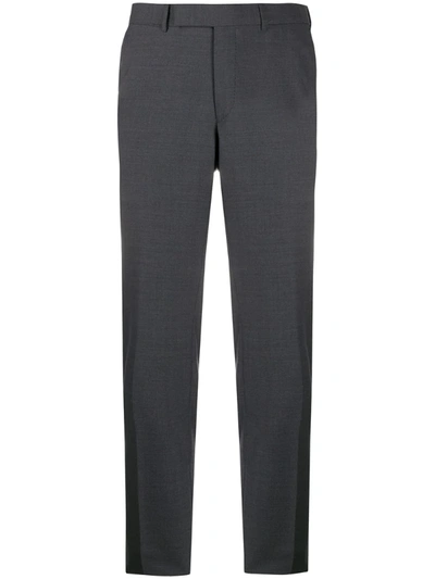 Ermenegildo Zegna Tailored Slim Fit Trousers In Grey