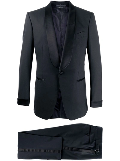 Tom Ford Tailored Tuxedo Suit In Blue