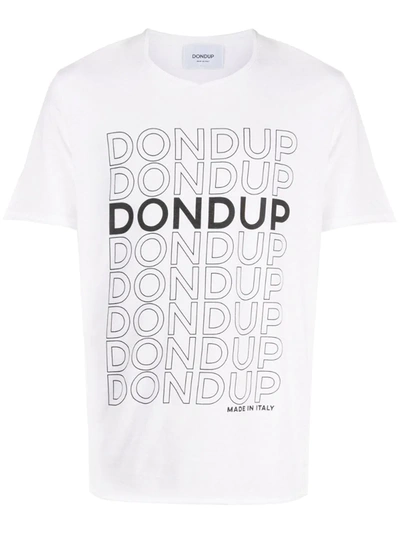 Dondup Loghi T-shirt In White