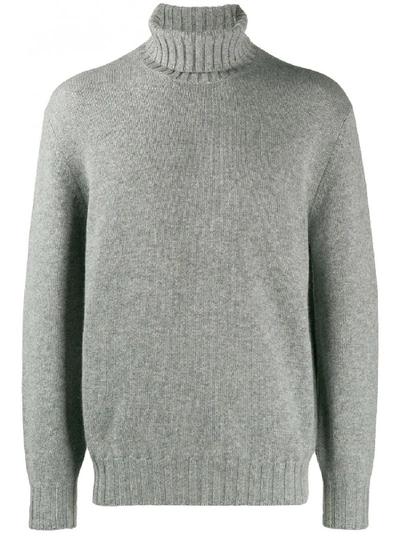 Brunello Cucinelli Cashmere Turtle-neck Sweater In Grey