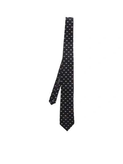 Etro Silk Blend Tie In Black