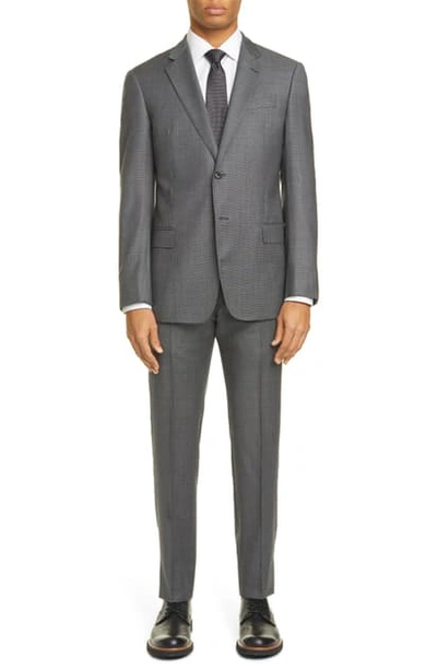 Emporio Armani G Line Trim Fit Solid Wool Suit In Mid Grey