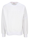 Gcds Logo Print Sweatshirt In White