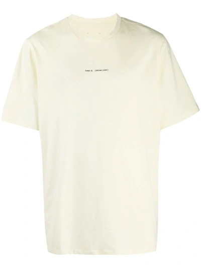 Oamc Gt21 T-shirt In Yellow Cotton