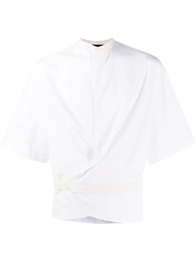 Haider Ackermann Short-sleeve Fitted Shirt In White