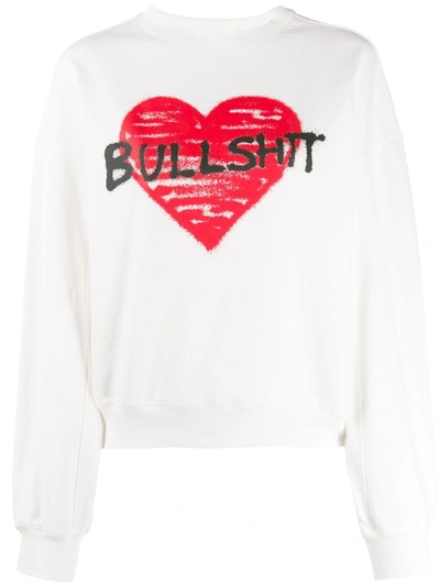 Philosophy Di Lorenzo Serafini Bull Shit Sweatshirt In White/red