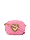 Dolce & Gabbana Devotion Leather Camera Bag In Pink