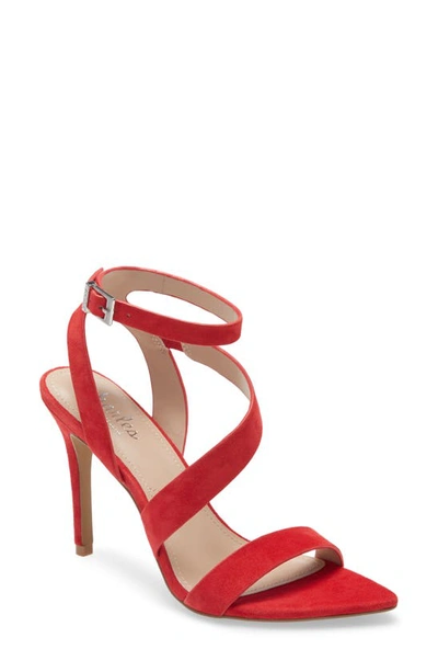 Charles By Charles David Tracker Sandal In Hot Red Suede