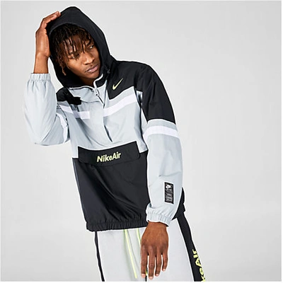 Nike Air Half-zip Overhead Woven Jacket In Grey | ModeSens