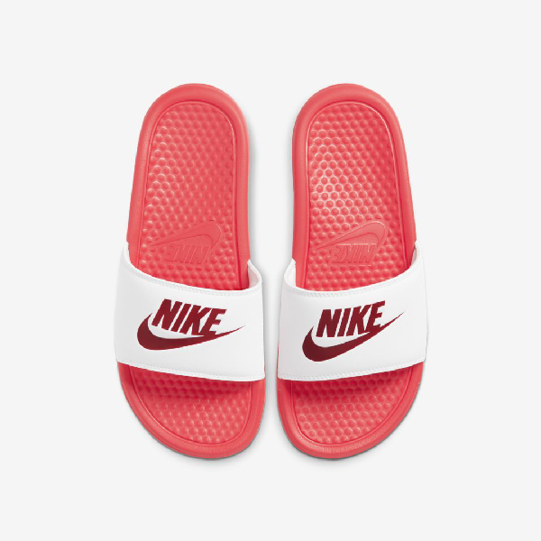 womens red nike slides