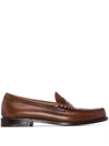 G.h. Bass & Co. Weejuns Heritage Larson Full-grain Leather Penny Loafers In Brown