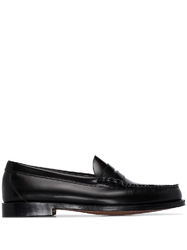 gh bass black loafers