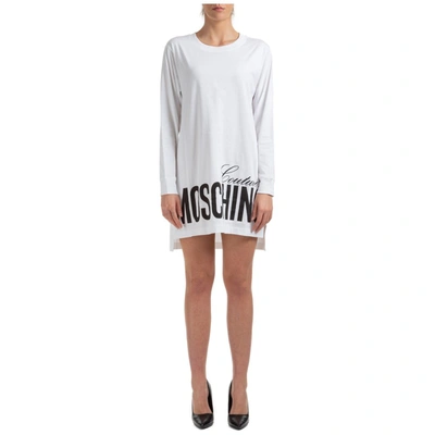 Moschino Couture Sweatshirt Dress In White