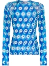 Gmbh Eye Print Rashguard Top In Blue