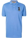 Hackett Short Sleeved Polo Shirt In Blue