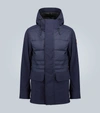 Canada Goose Breton Tri-durance Half-padded Coat In Navy