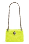 Kurt Geiger Rainbow Shop Mini Kensington Transparent Shoulder Bag In Yellow
