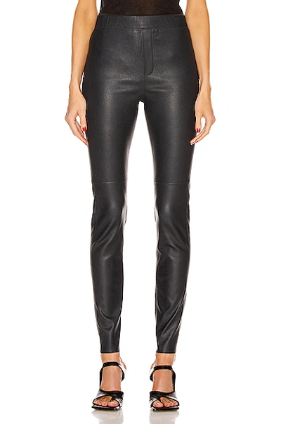 Remain Snipe Leather Legging In Blue Graphite