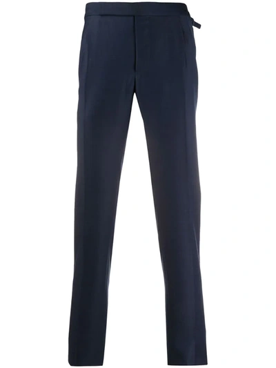 Ermenegildo Zegna Slim-fit Tailored Trousers In Blue