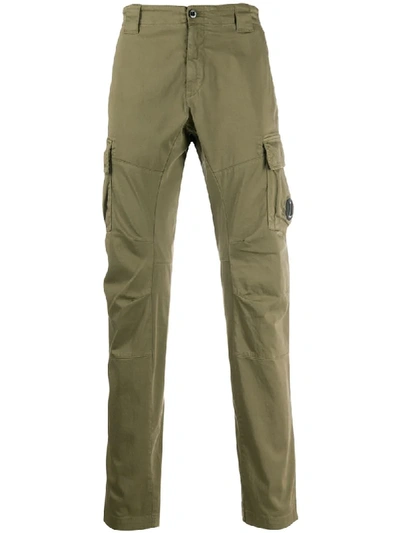 C.p. Company Side Pocket Cargo-style Trousers In Green