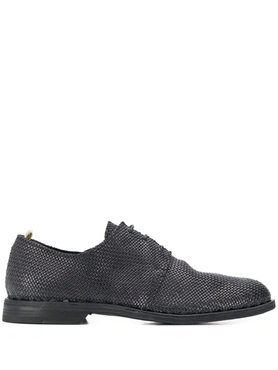 Officine Creative Woven Derby Shoes In Blue
