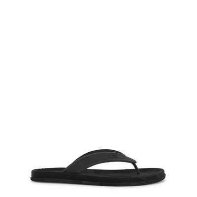 Valentino Garavani Black Rubber Sandals