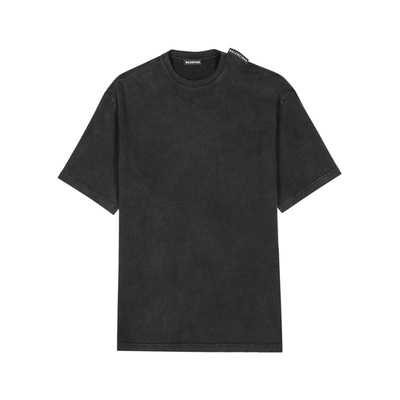 Balenciaga Dark Grey Cotton T-shirt