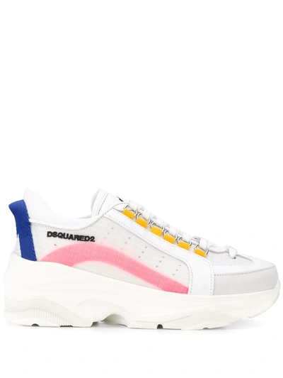 Dsquared2 Bumpy 251 Sneakers In White Tech/synthetic